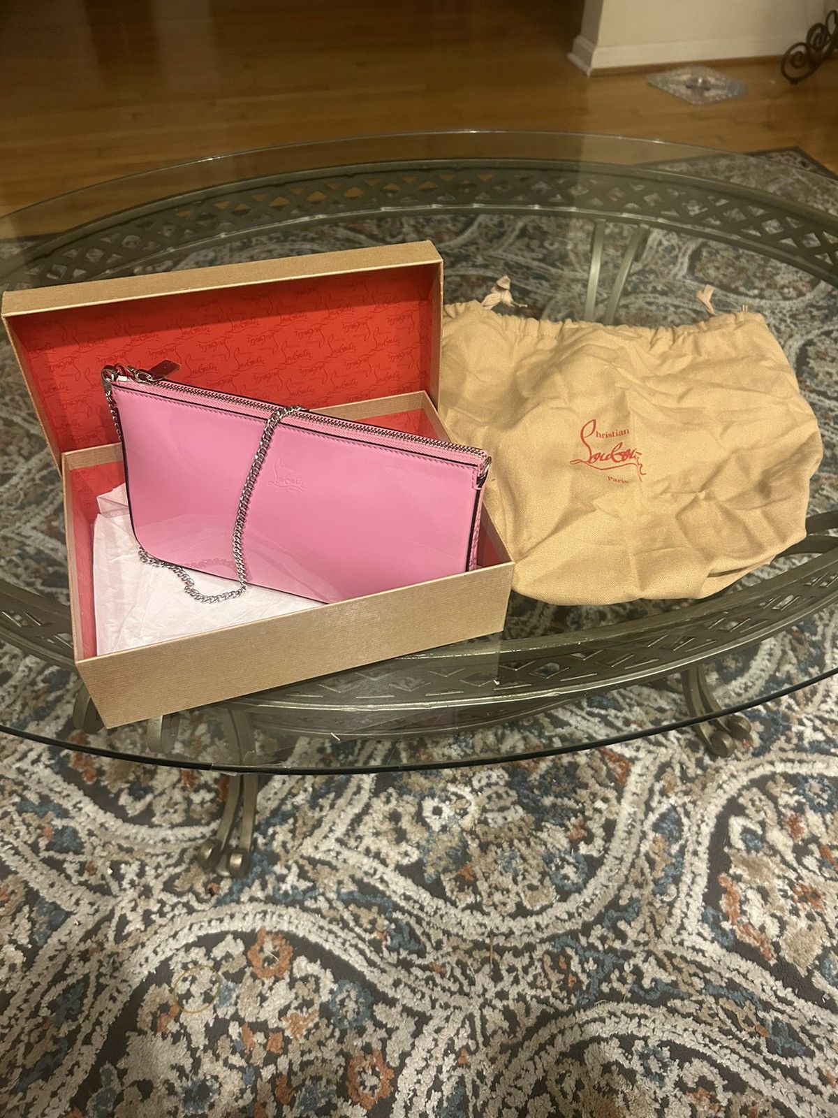 Christian Louboutin Christian Louboutin Loubila Pouch GUMMY/GUMMY w/Box & Tags Size ONE SIZE - 4 Thumbnail