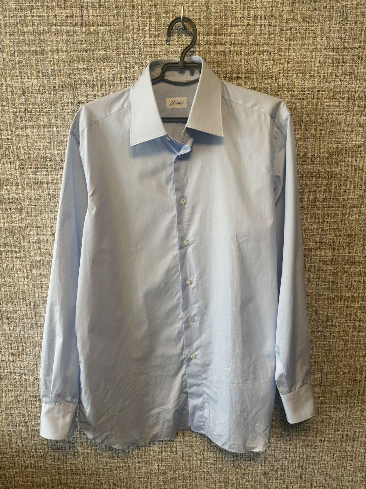 Brioni BRIONI SHIRT MENS BLUE MADE IN ITALY Size US L / EU 52-54 / 3 - 1 Thumbnail