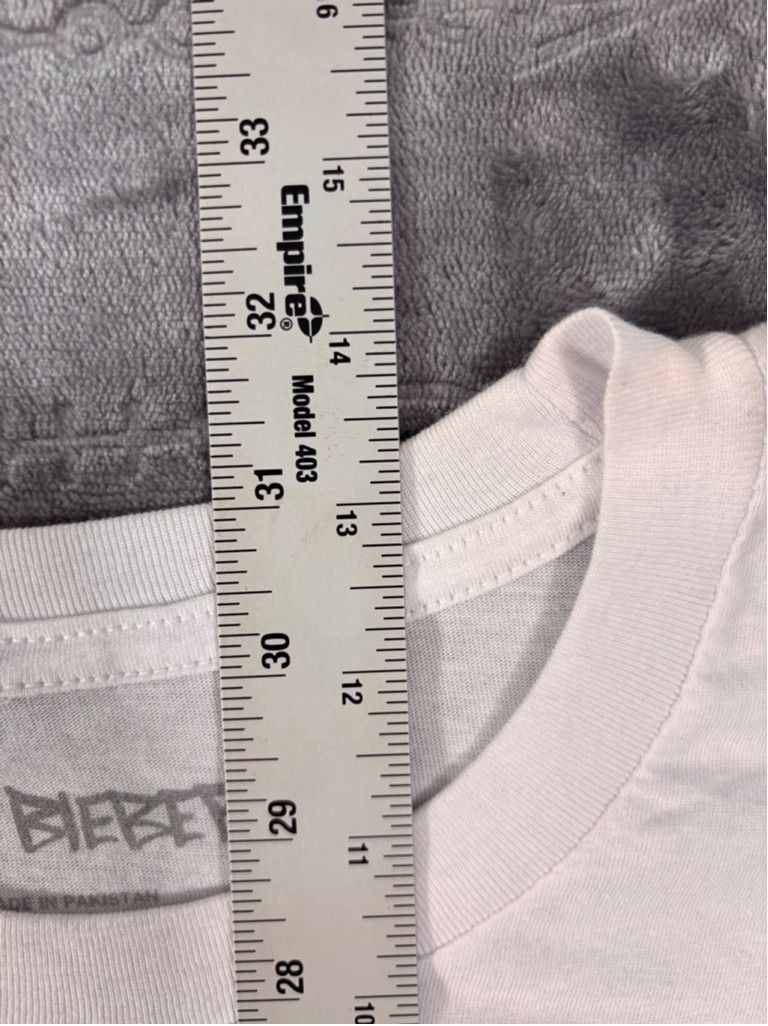 Justin Bieber Men's Justin Bieber Graphic T-shirt XXL White Size US XXL / EU 58 / 5 - 7 Thumbnail