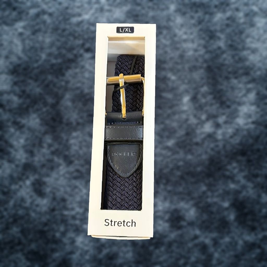 Dockers VINTAGE Dockers Belt - Navy Blue, Silver Hardware Mens L/XL Size ONE SIZE - 1 Thumbnail