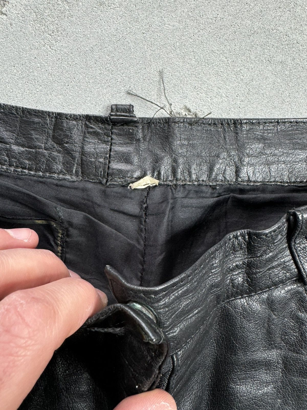 Genuine Leather × Leather × Vintage Genuine Leather pants casual vintage Size US 32 / EU 48 - 7 Thumbnail