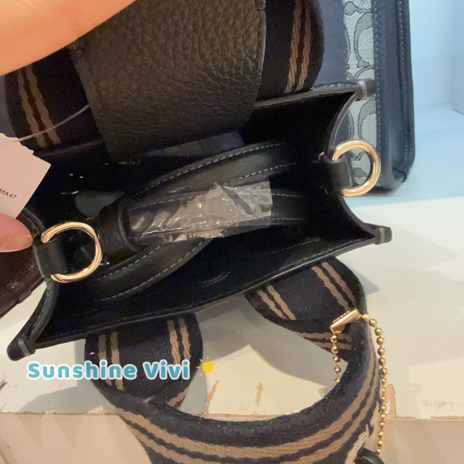 Coach NWT Coach Smith Mini Tote Bag CCF80 leather/Gold/Black Multi Size ONE SIZE - 6 Thumbnail