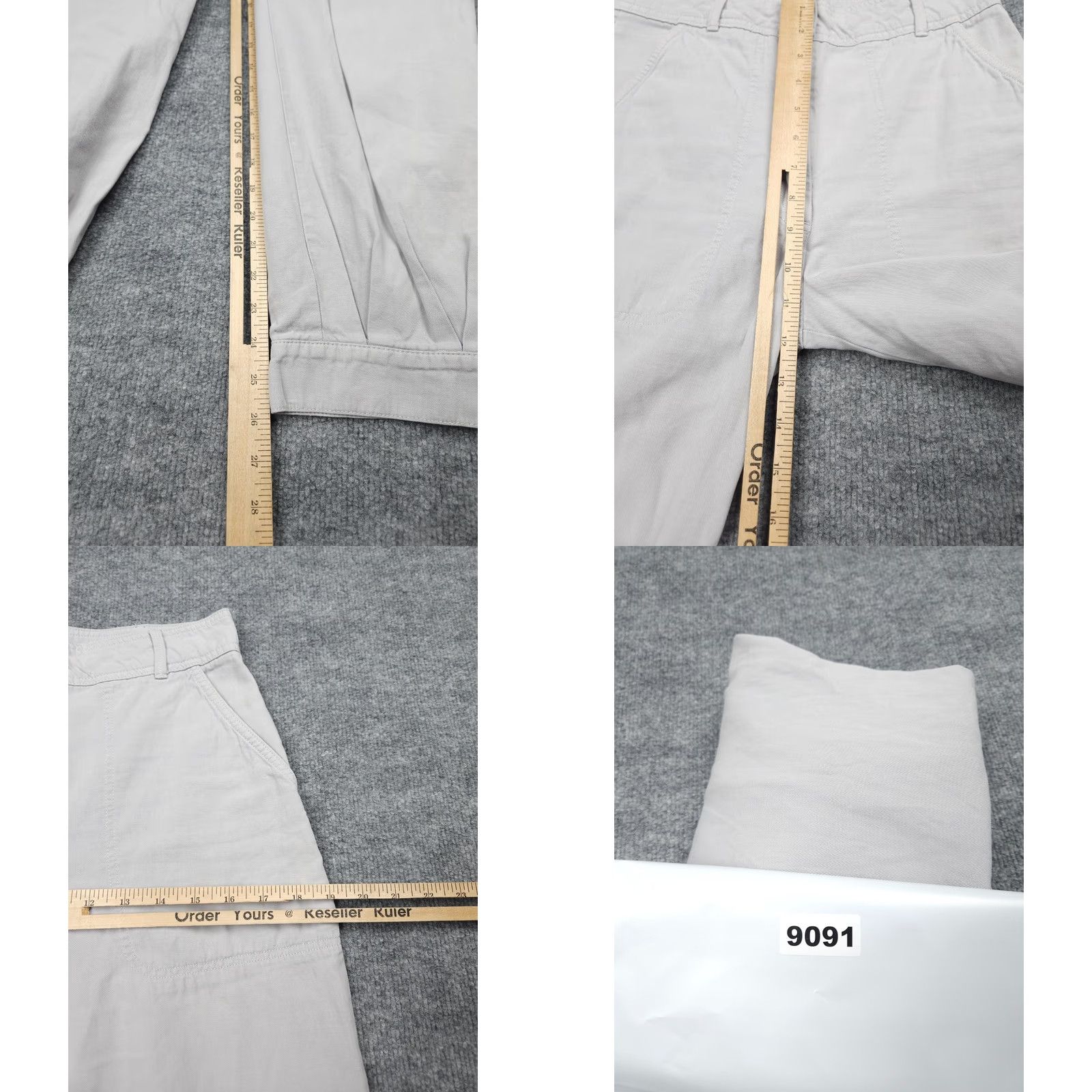 Aritzia Aritzia Wilfred Free High Waist Barrel Pants Ankle Snap Size 4 Gray Linen Blend Pants Women Regular 26in Inseam Tapered Gray Size 27" / US 4 / IT 40 - 9 Thumbnail