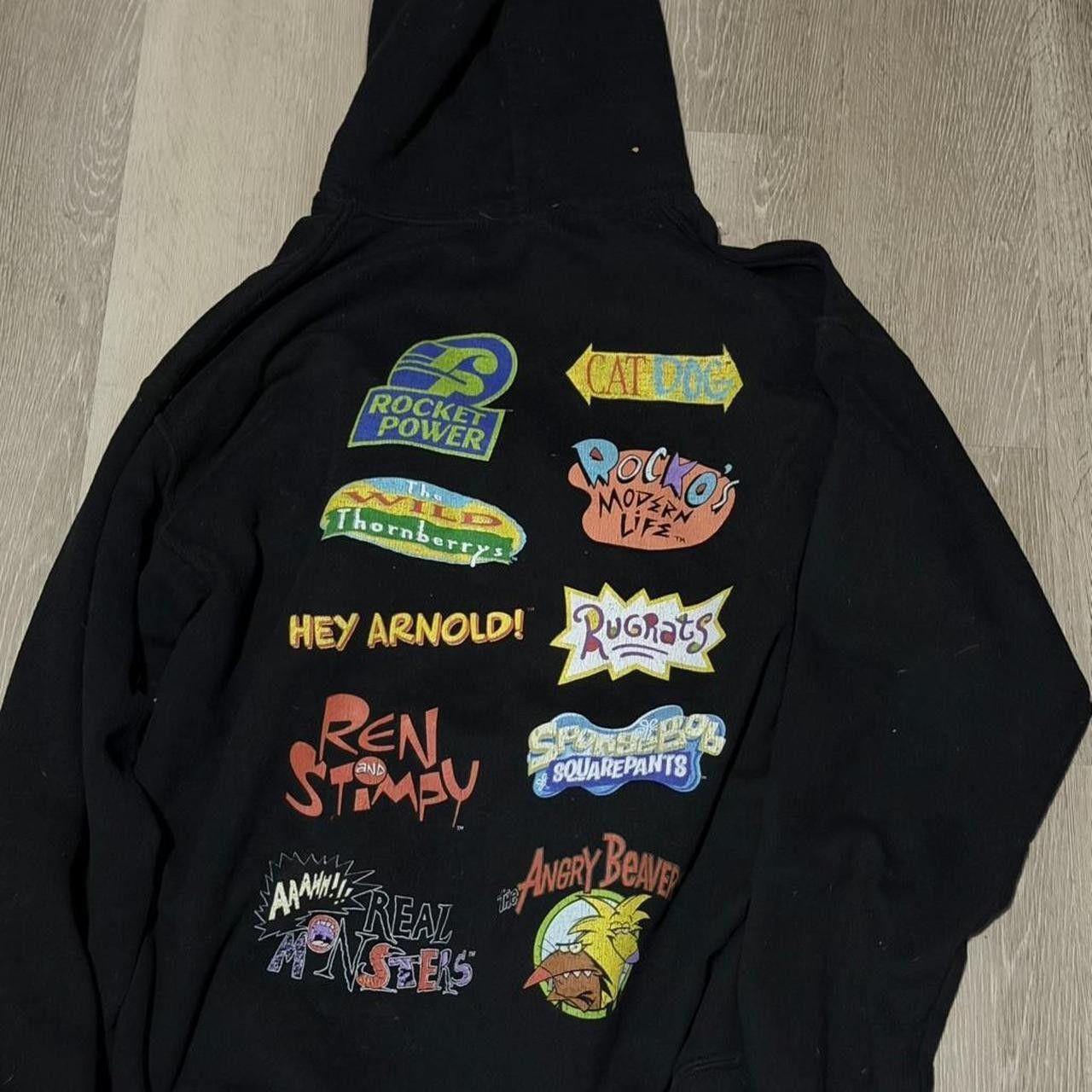 Other Black Nickelodeon hoodie with multicoloured patches Size US M / EU 48-50 / 2 - 2 Thumbnail