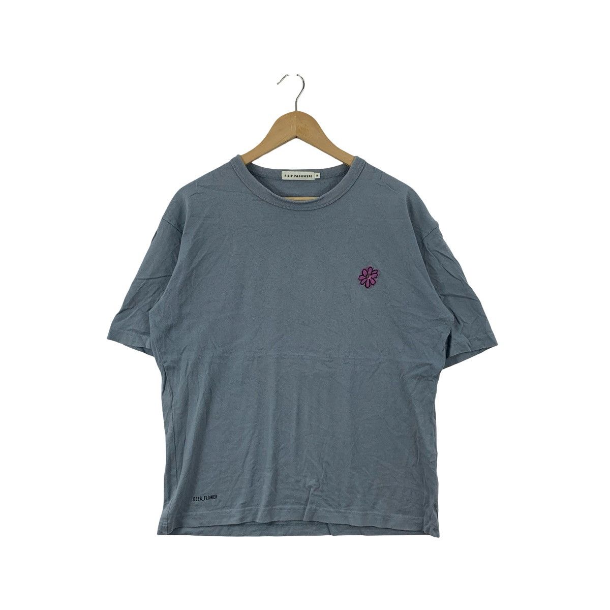 Filippa K Vintage FILIP PAGOWSKI T-Shirt Minimalist Flower Embroidery Size US M / EU 48-50 / 2 - 4 Thumbnail