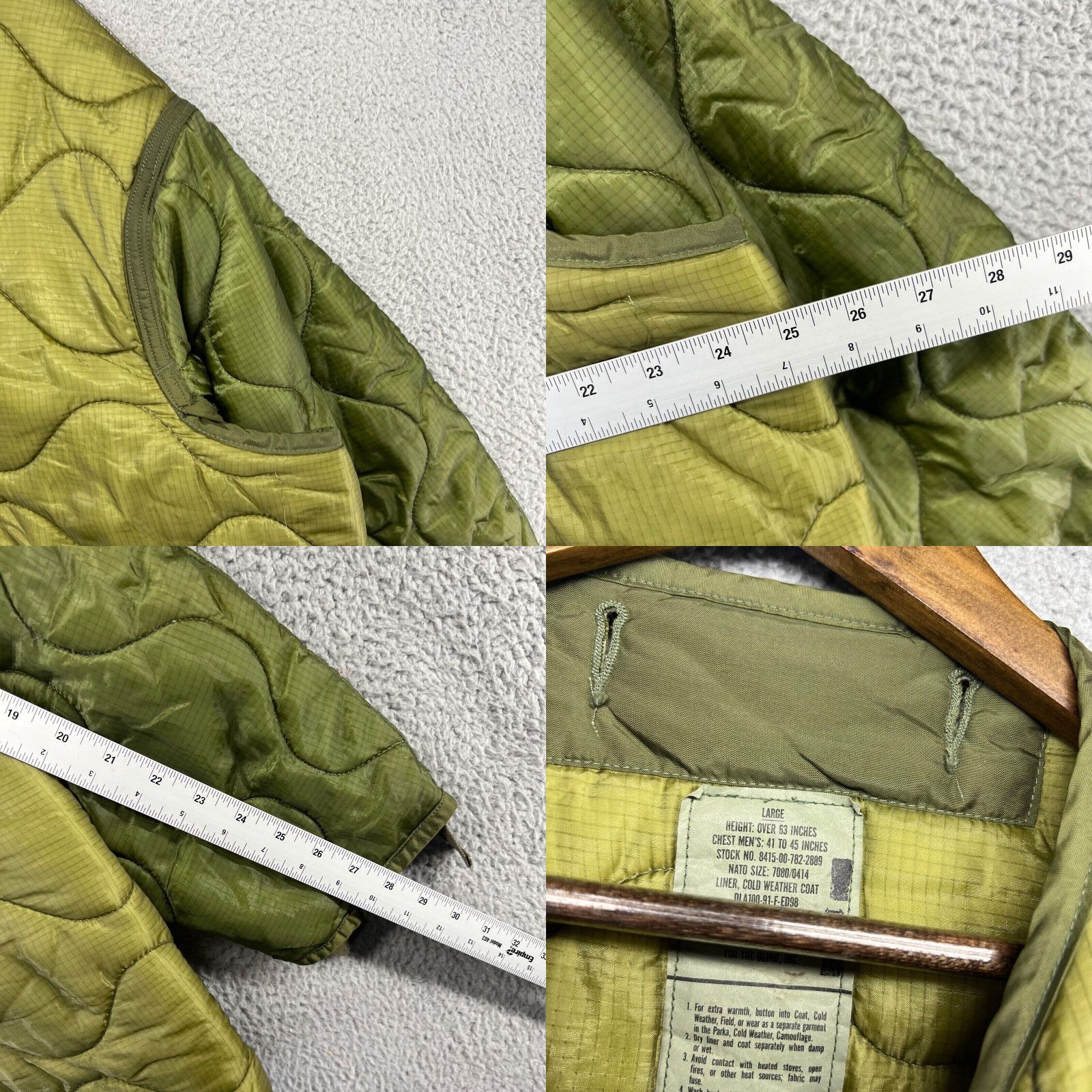 Vintage Vintage Military Jacket Green Liner Size US L / EU 52-54 / 3 - 4 Thumbnail
