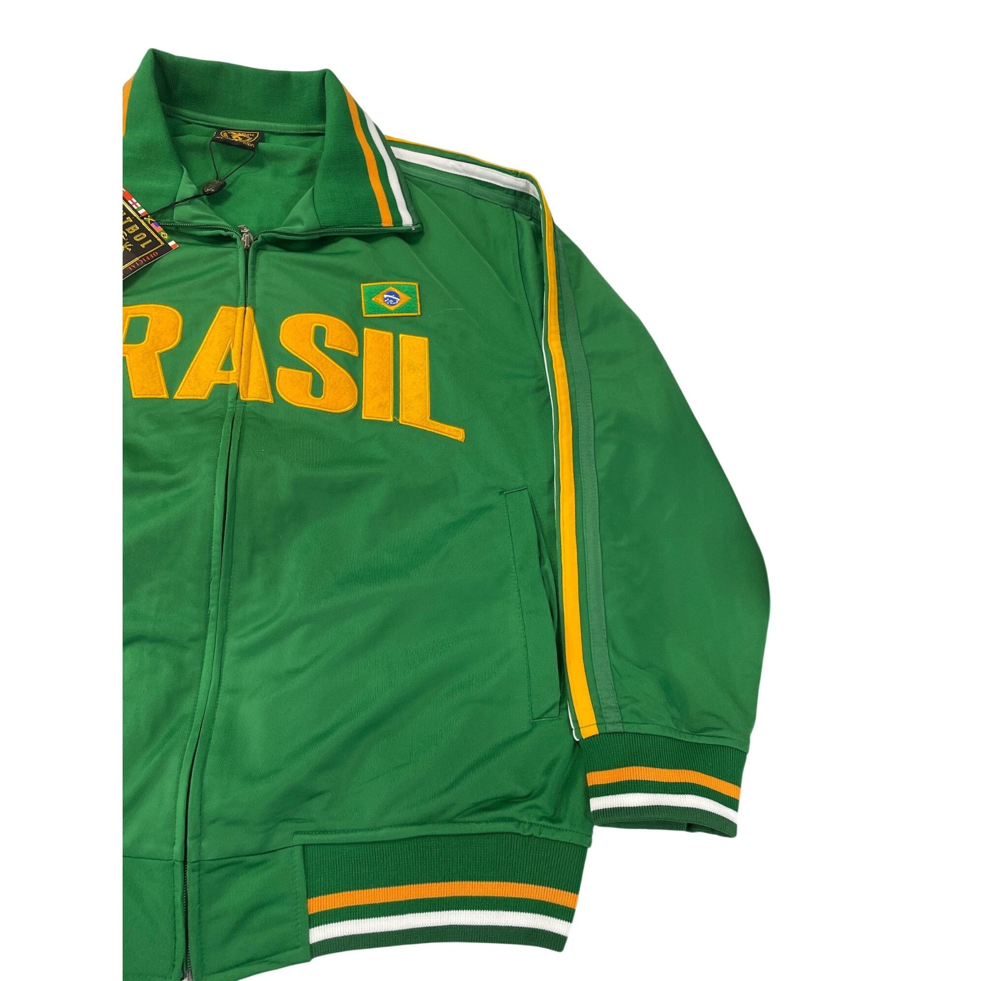 Other Fifth Sun Brazil mens green full zip track varsity jacket Sz Size US XL / EU 56 / 4 - 4 Thumbnail