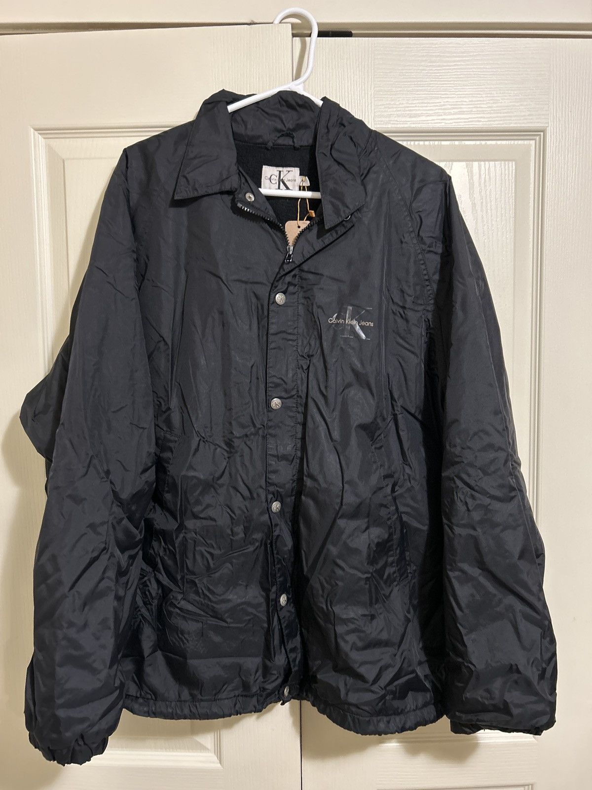 Calvin Klein × Vintage Vintage 90s Calvin Klein lined windbreaker Size US XL / EU 56 / 4 - 2 Thumbnail