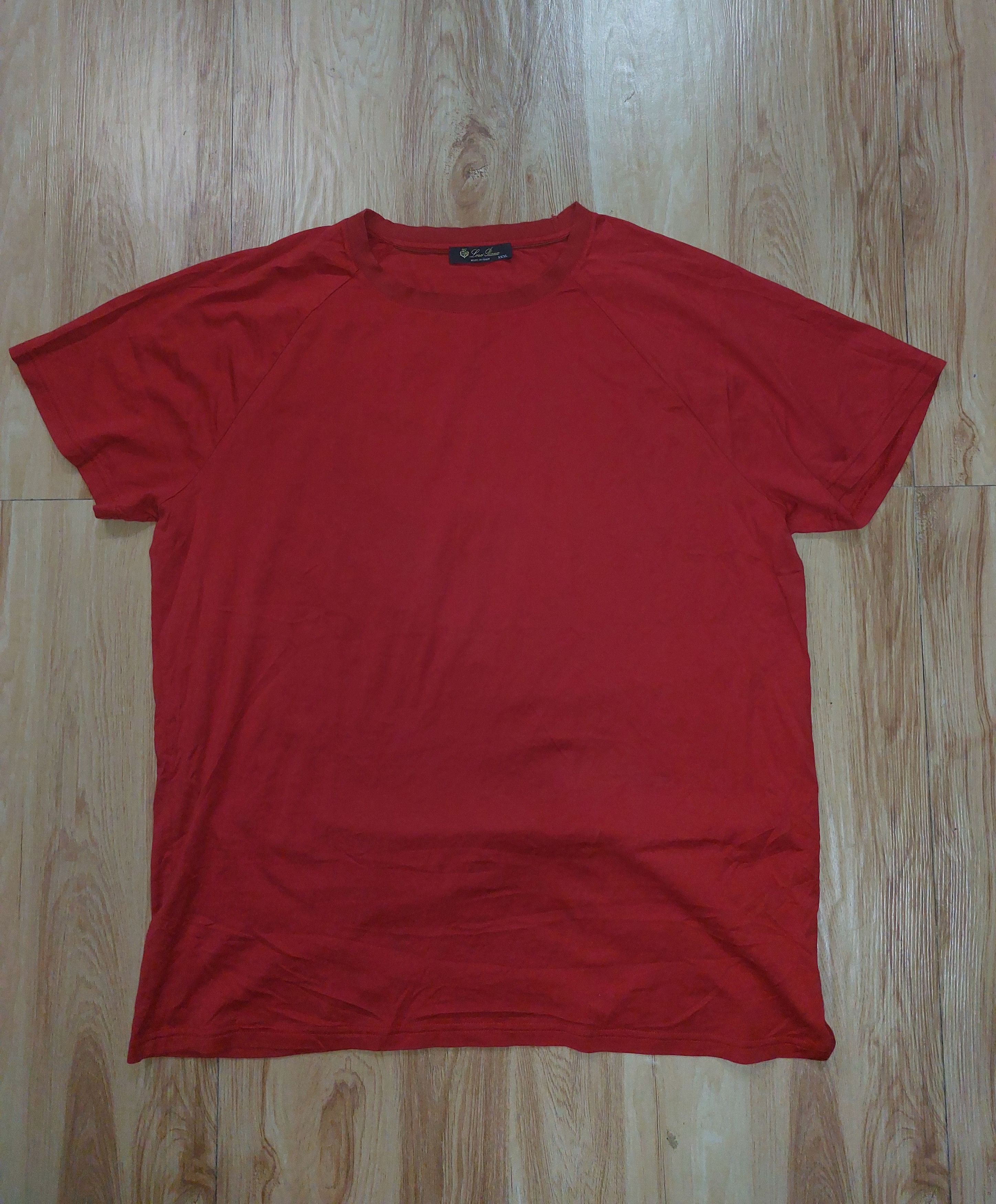 Image of Loro Piana Tee in Red, Men's (Size 2XL)