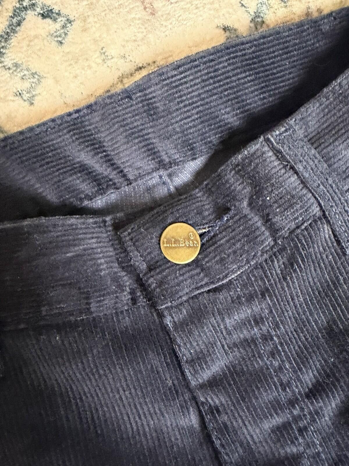 L.L. Bean Vintage LL Bean Corduroy Pants Mens 33x30 Classic Fit Navy Size US 33 - 7 Thumbnail