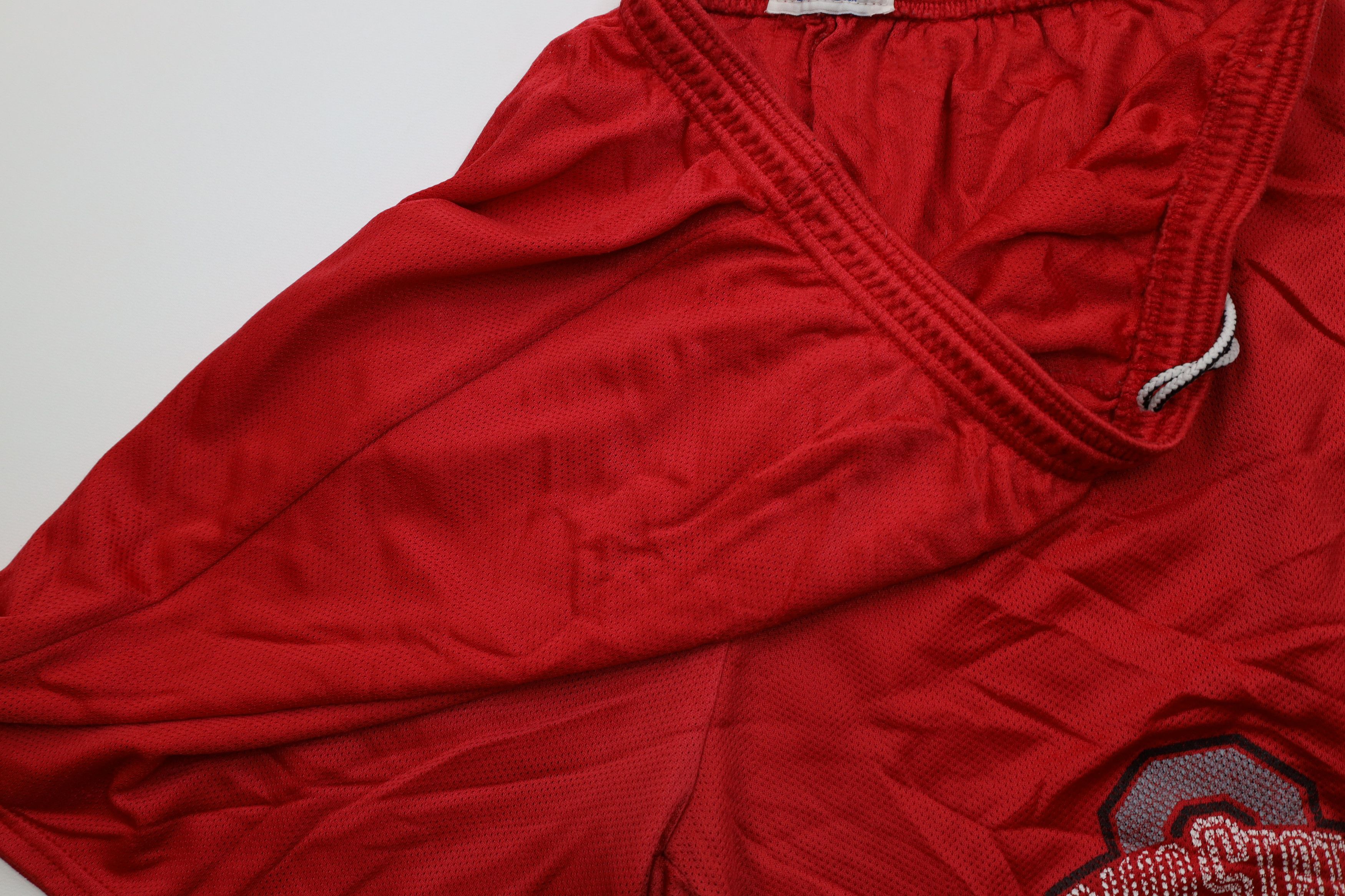 Vintage Vintage 90s Above Knee Ohio State University Shorts Red USA Size US 34 / EU 50 - 6 Thumbnail