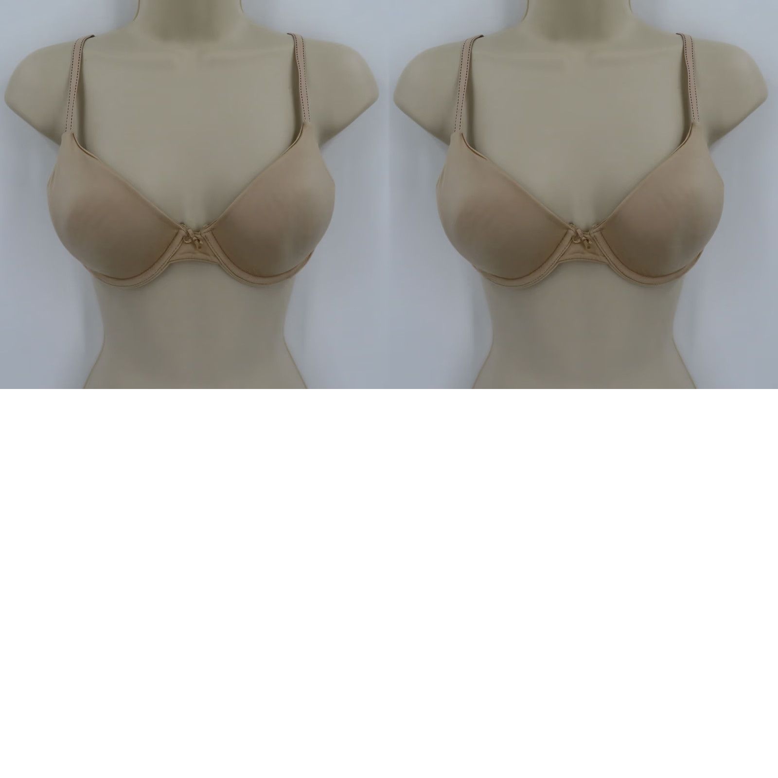 Vintage Maidenform 34B Bra Solid Beige 09402 Comfort Devotion Smooth Cup Underwire Lined T-Shirt Bra Womens Size ONE SIZE - 9 Thumbnail
