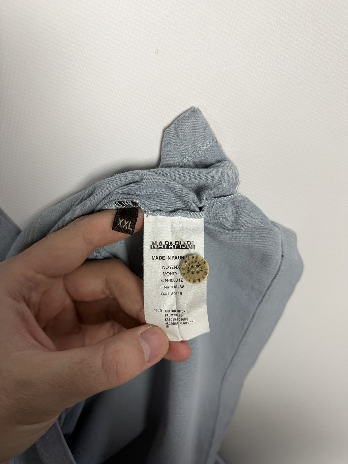 Napapijri Men’s Napapijri Project Polo Long Sleeve Shirt Big Logo XXL Size US XXL / EU 58 / 5 - 8 Thumbnail