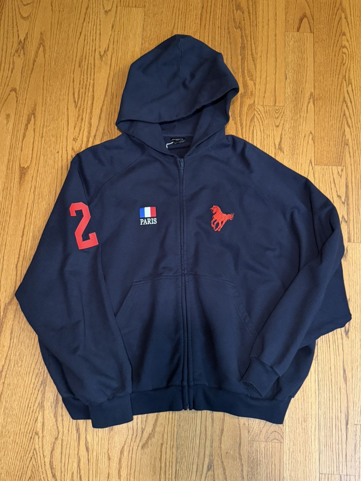 Balenciaga *** RARE BALENCIAGA POLO HOODIE Size US XL / EU 56 / 4 - 1 Thumbnail