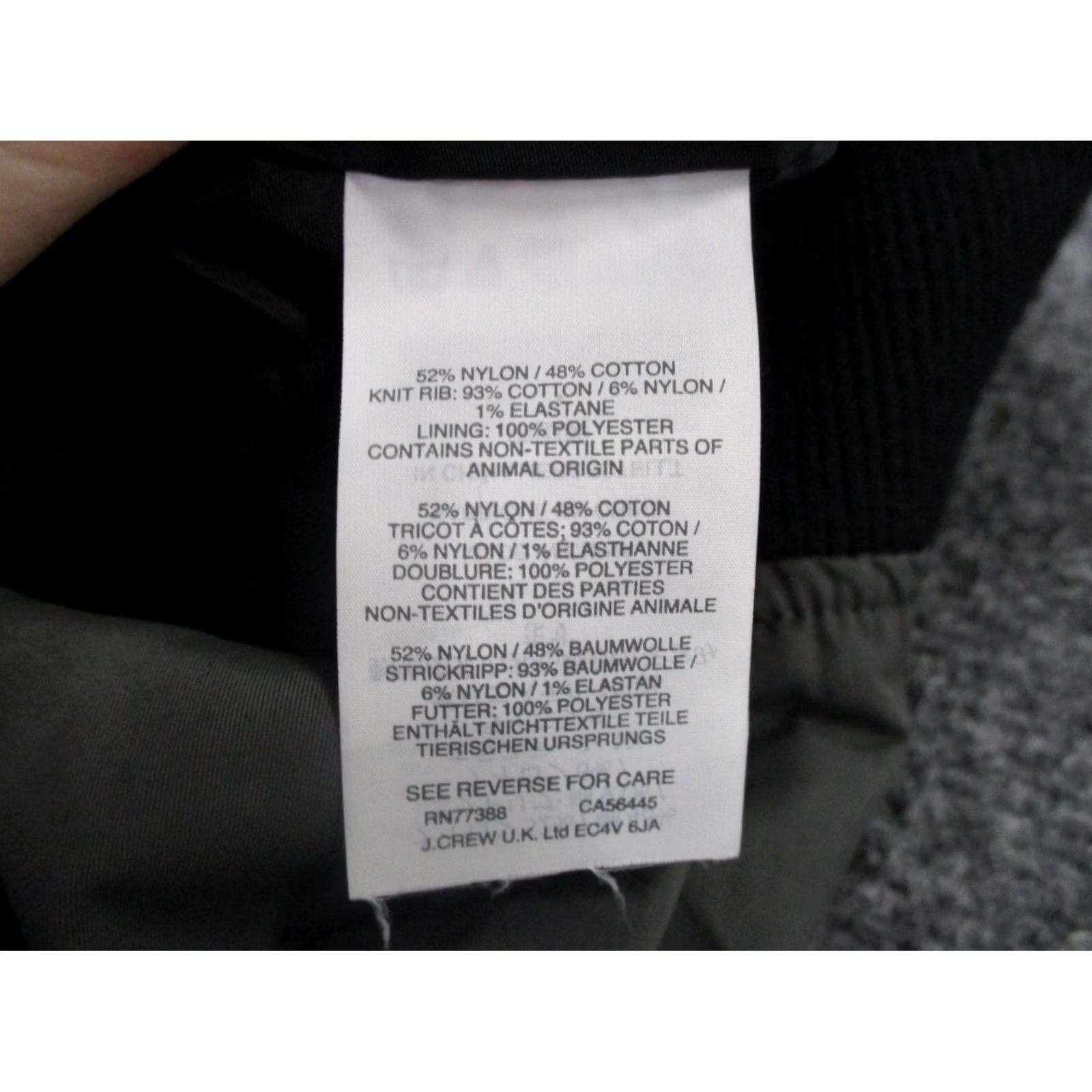 Wallace & Barnes Wallace & Barnes Jacket Mens MT Gray Nylon Athletic Sweater Bomber Sport Outdoors Size US M / EU 48-50 / 2 - 7 Thumbnail