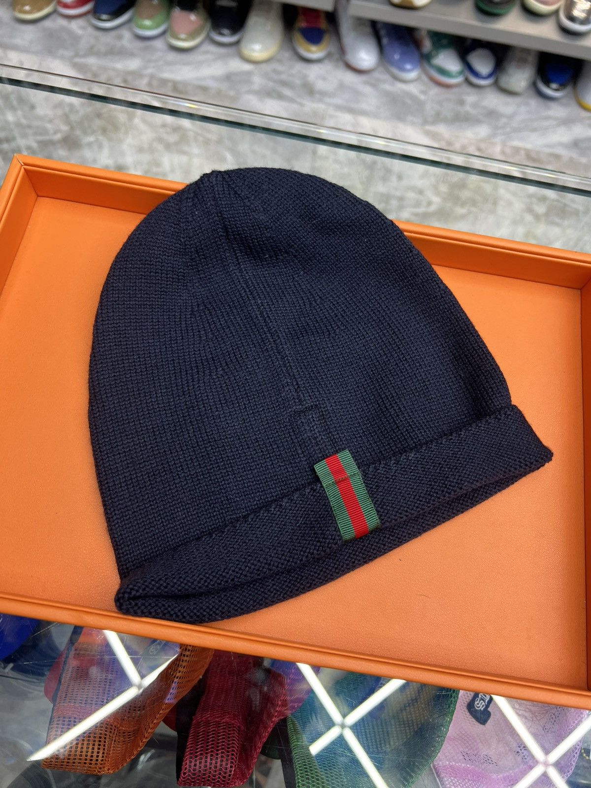 Gucci Gucci Loved Navy Beanie Size ONE SIZE - 2 Thumbnail