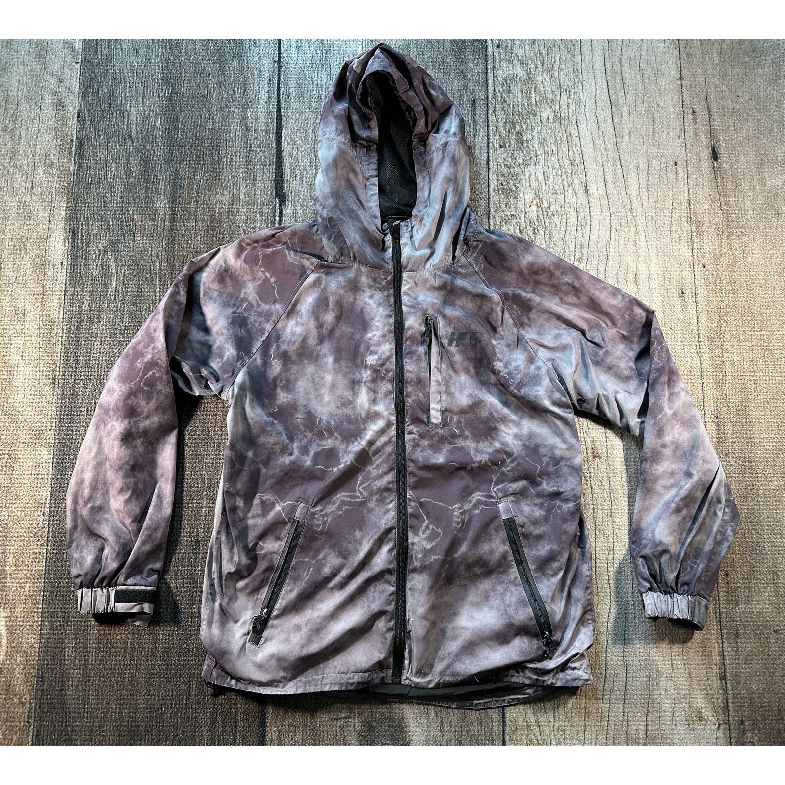 Huf HUF Mens Purple Tie Dye Jacket Lined Windbreaker Pockets XL Size US XL / EU 56 / 4 - 1 Thumbnail