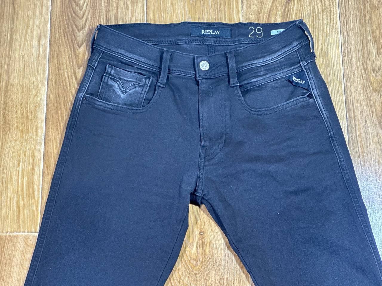 Replay Replay Anbass Jeans Men's W29/L32 Slim Fit Stretch Zip Fly Size US 29 - 9 Thumbnail