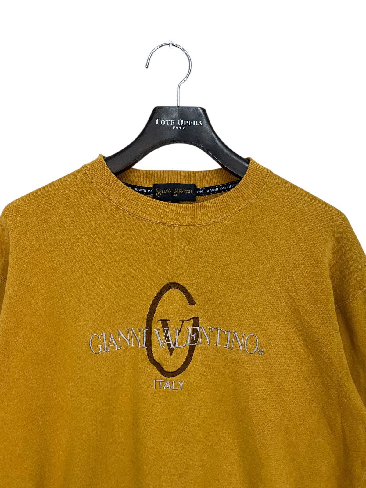 Designer × Gianni Valentino Vintage 90s gianni valentino italy spellout sweatshirt Size US L / EU 52-54 / 3 - 4 Thumbnail