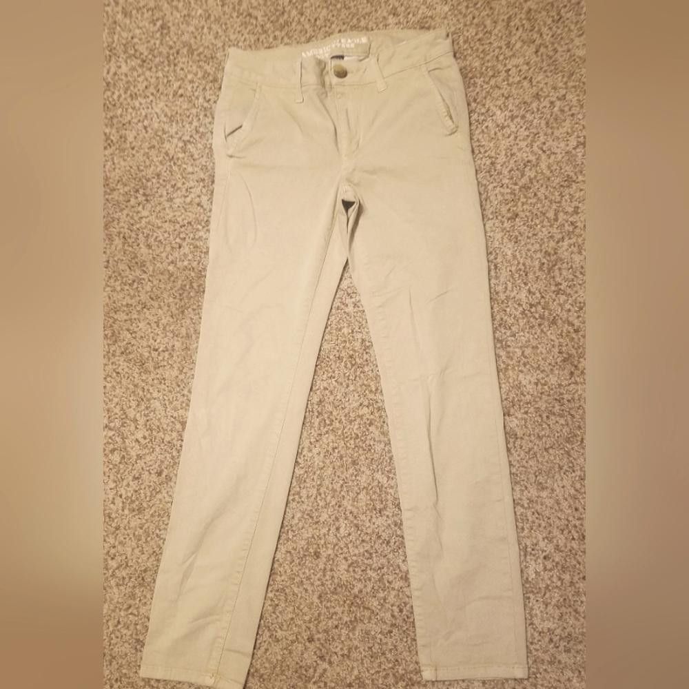 American Eagle Outfitters American Eagle Super Stretch Skinny Pants Size 6 Short Size 28" / US 6 / IT 42 - 2 Thumbnail