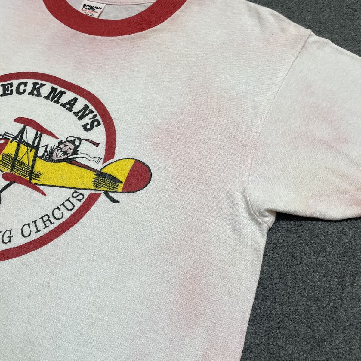 Vintage Vintage Ringer Tee 1970s-1980s Beckman’s Flying Circus Size US M / EU 48-50 / 2 - 4 Thumbnail