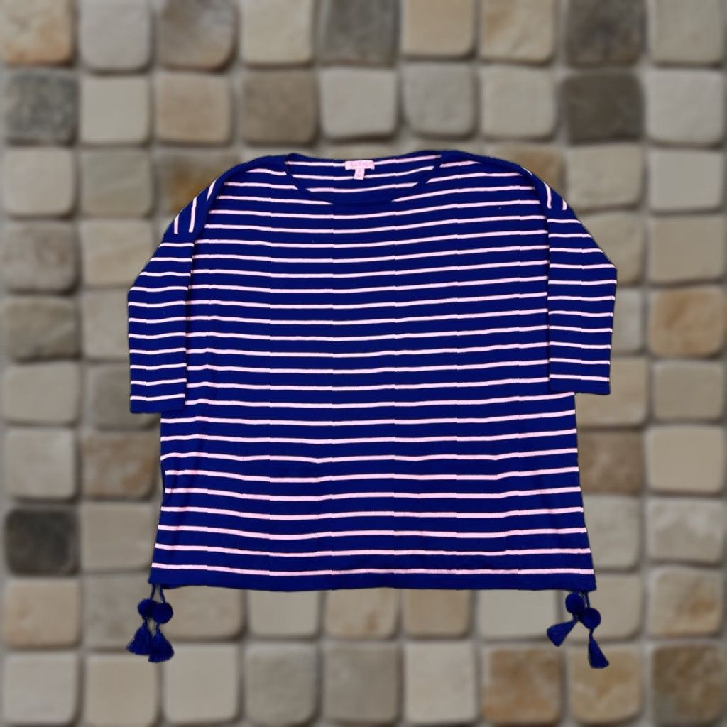 Lilly Pulitzer **Lilly Pulitzer Blue Pink Striped Women's XS Pullover Sweater** User: Lilly Pulitzer Blue Pink Striped Women's XS Pullover Sweater Size XS / US 0-2 / IT 36-38 - 1 Thumbnail