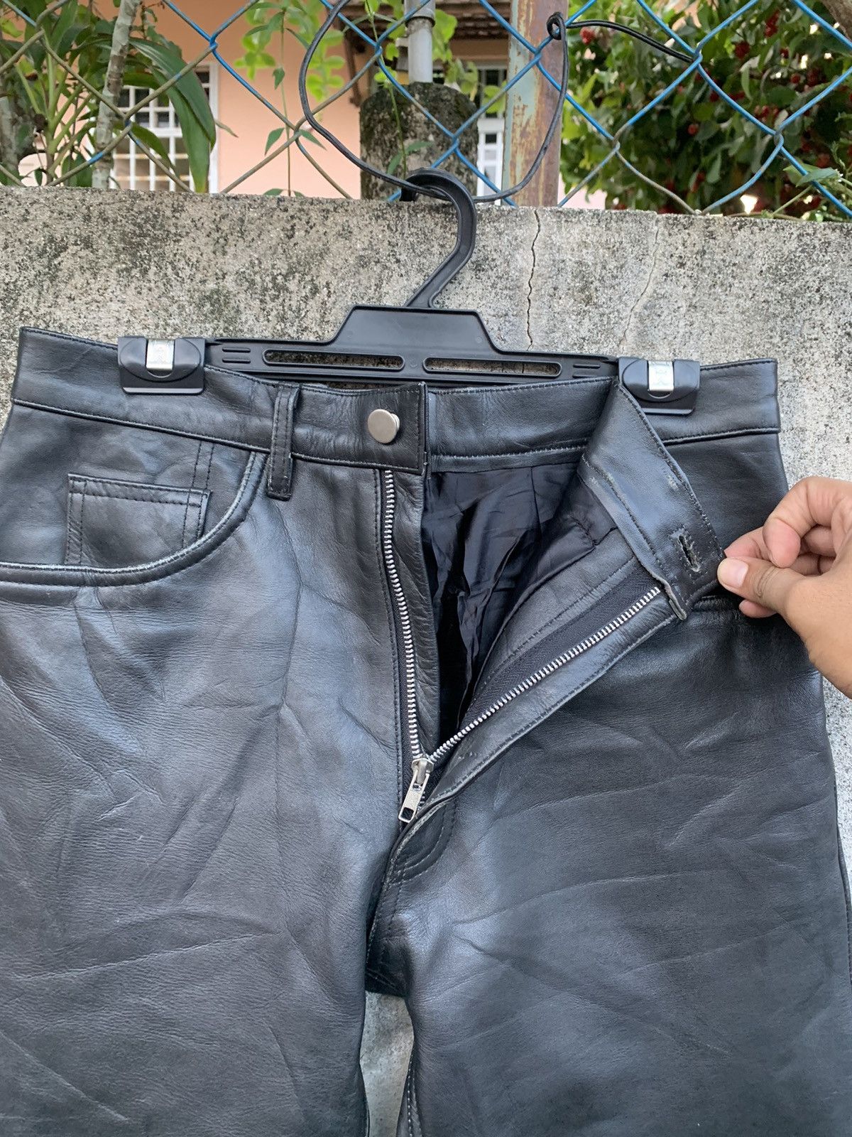Japanese Brand Vintage Leather pants Size US 32 / EU 48 - 5 Thumbnail