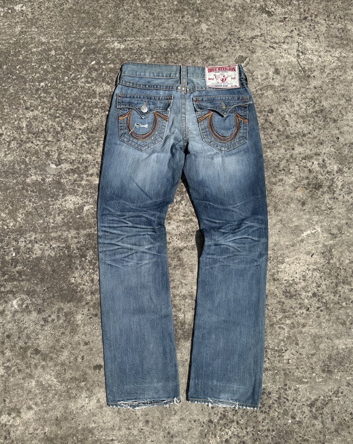 True Religion Y2K vintage true religion jeans denim Streetwear casual hype Size US 31 - 2 Thumbnail