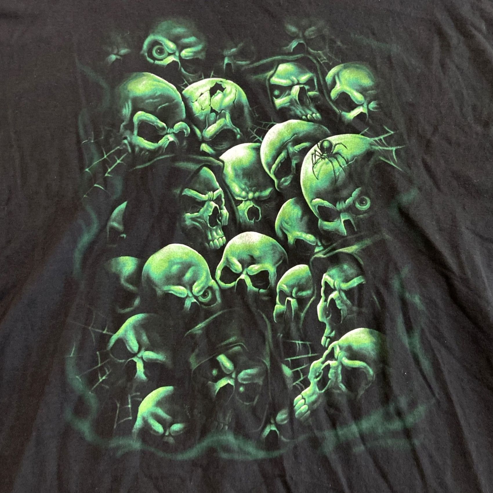 Liquid Blue Liquid Blue T-Shirt 2XL Men Blue Skull 90s Y2K Style AOP Graphic Shirt Size US XXL / EU 58 / 5 - 2 Thumbnail