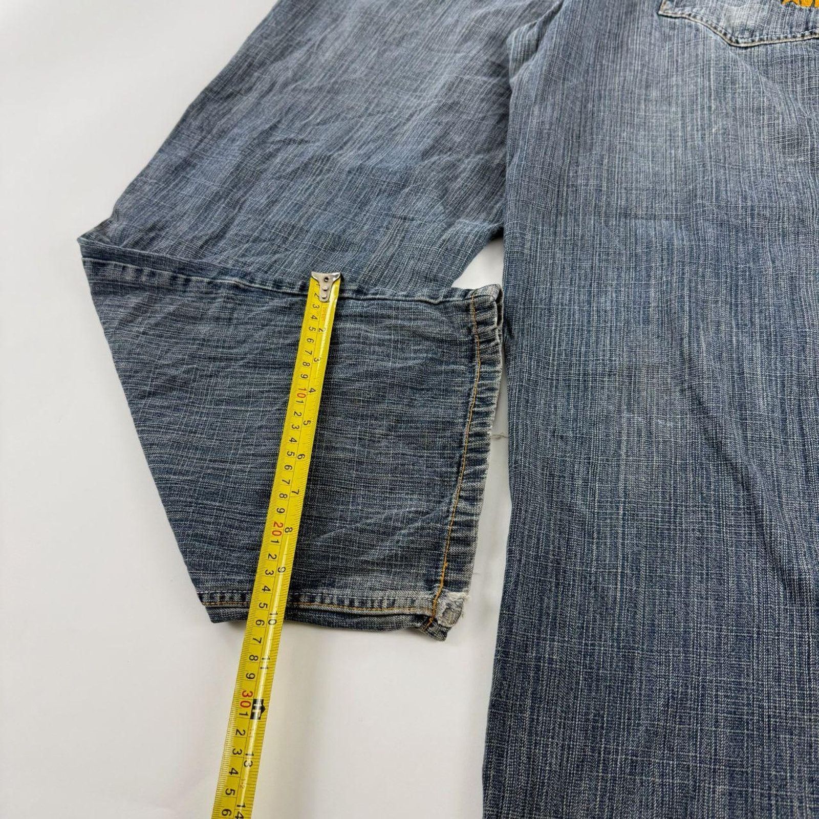 Diesel × Japanese Brand × Vintage Vintage mecca archive y2k faded embroidered distressed jeans Size US 36 / EU 52 - 4 Thumbnail