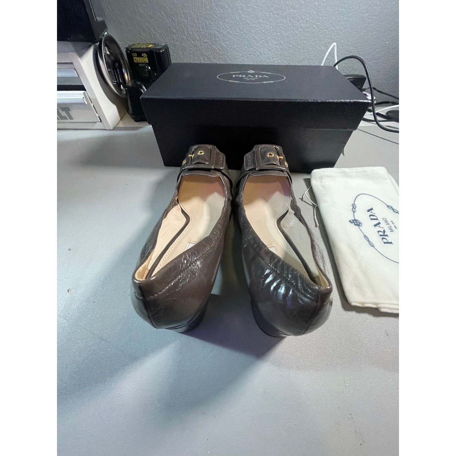 Prada Prada Calzature Donna 40 1D711CF045 Antic Soft1 Grafite Size US 9 / IT 39 - 7 Thumbnail