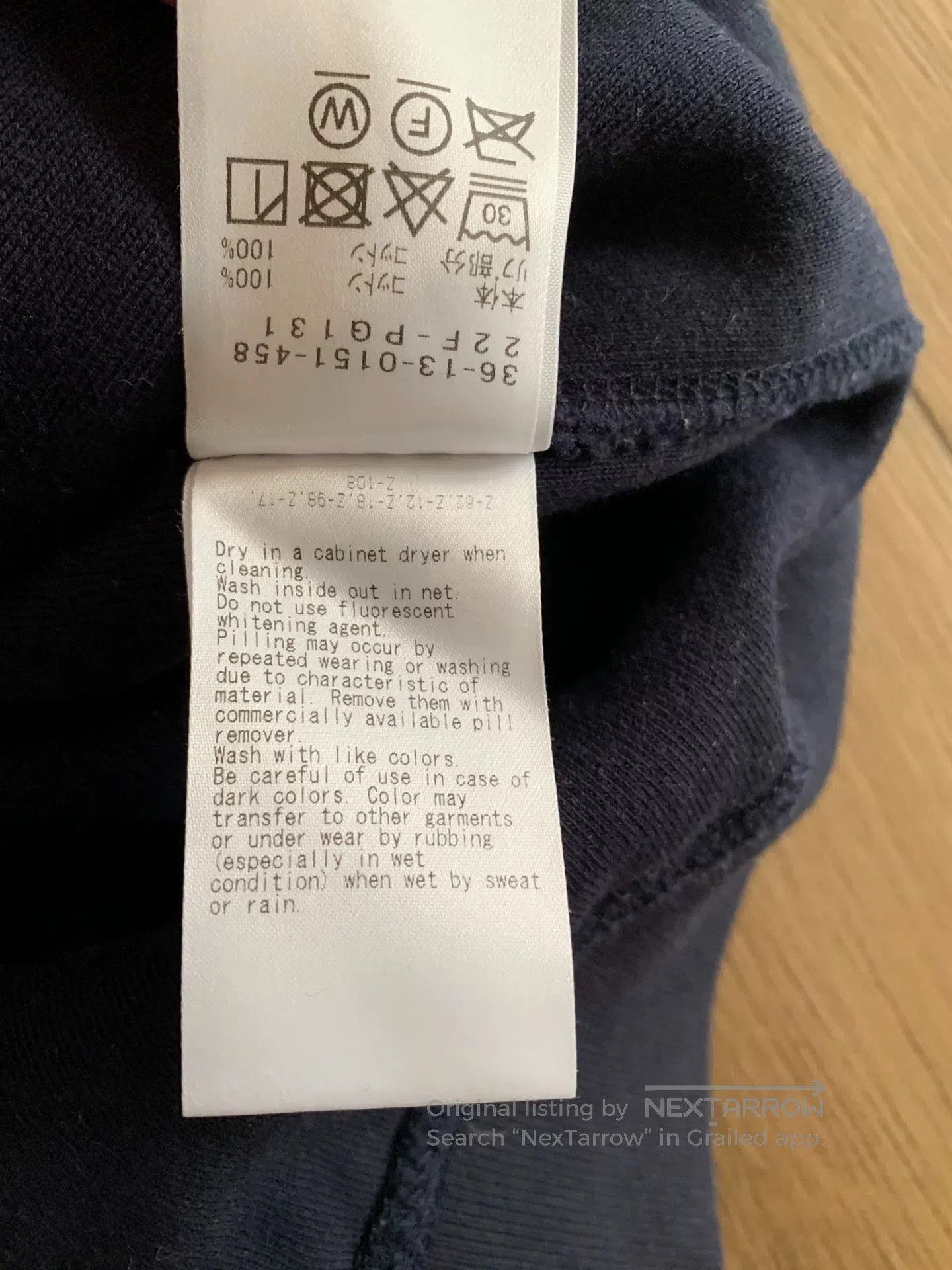 Pilgrim Surf + Supply navy fleece sweatshirt for men. Size US L / EU 52-54 / 3 - 7 Thumbnail