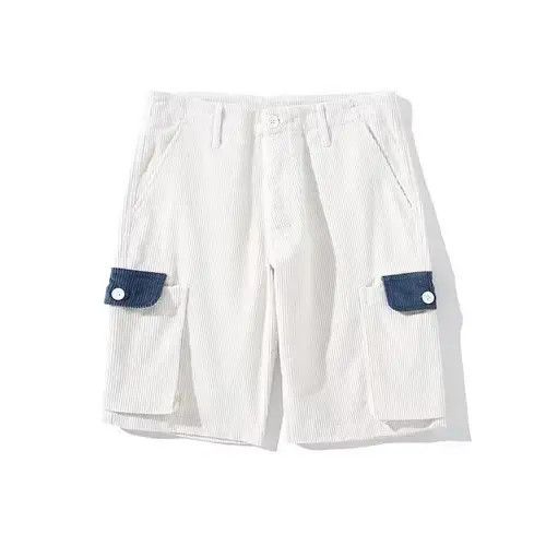 Other 20SS Indigo Union Japan White Corduroy Patchwork Shorts Size US 32 / EU 48 - 4 Thumbnail