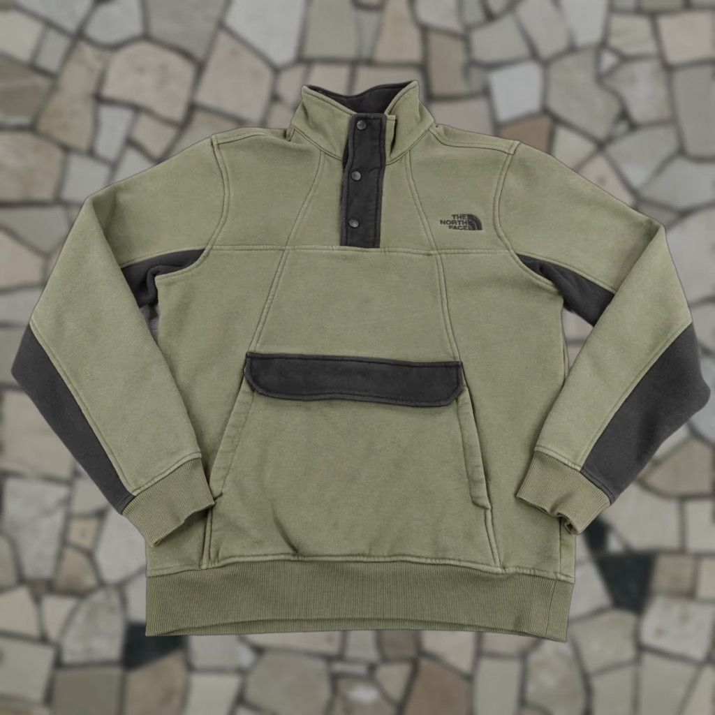 The North Face The North Face Sweatshirt Medium Green Alphabet City Fleece Snap Pullover Sweater Size US M / EU 48-50 / 2 - 1 Thumbnail