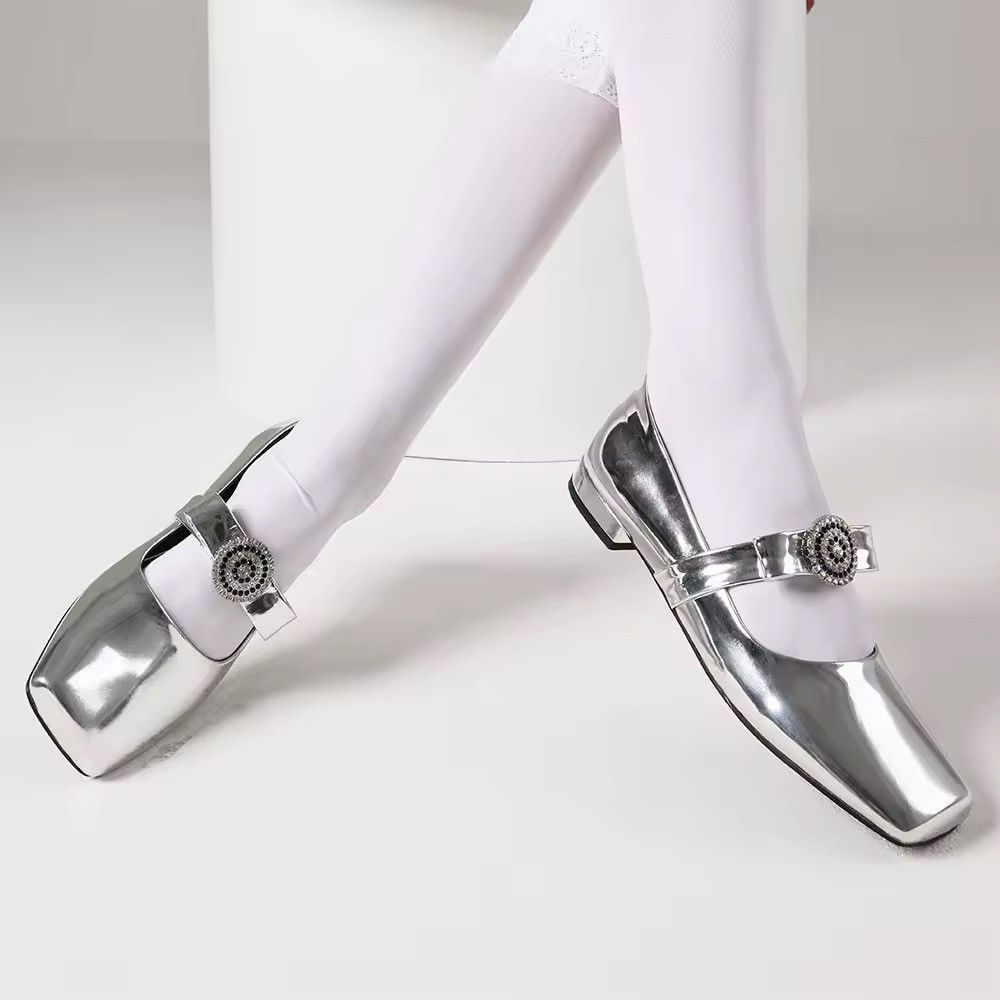Designer × Other Rhinestone Design Elegant Heel Flats Women’s Shoes Size US 10 / IT 40 - 3 Thumbnail