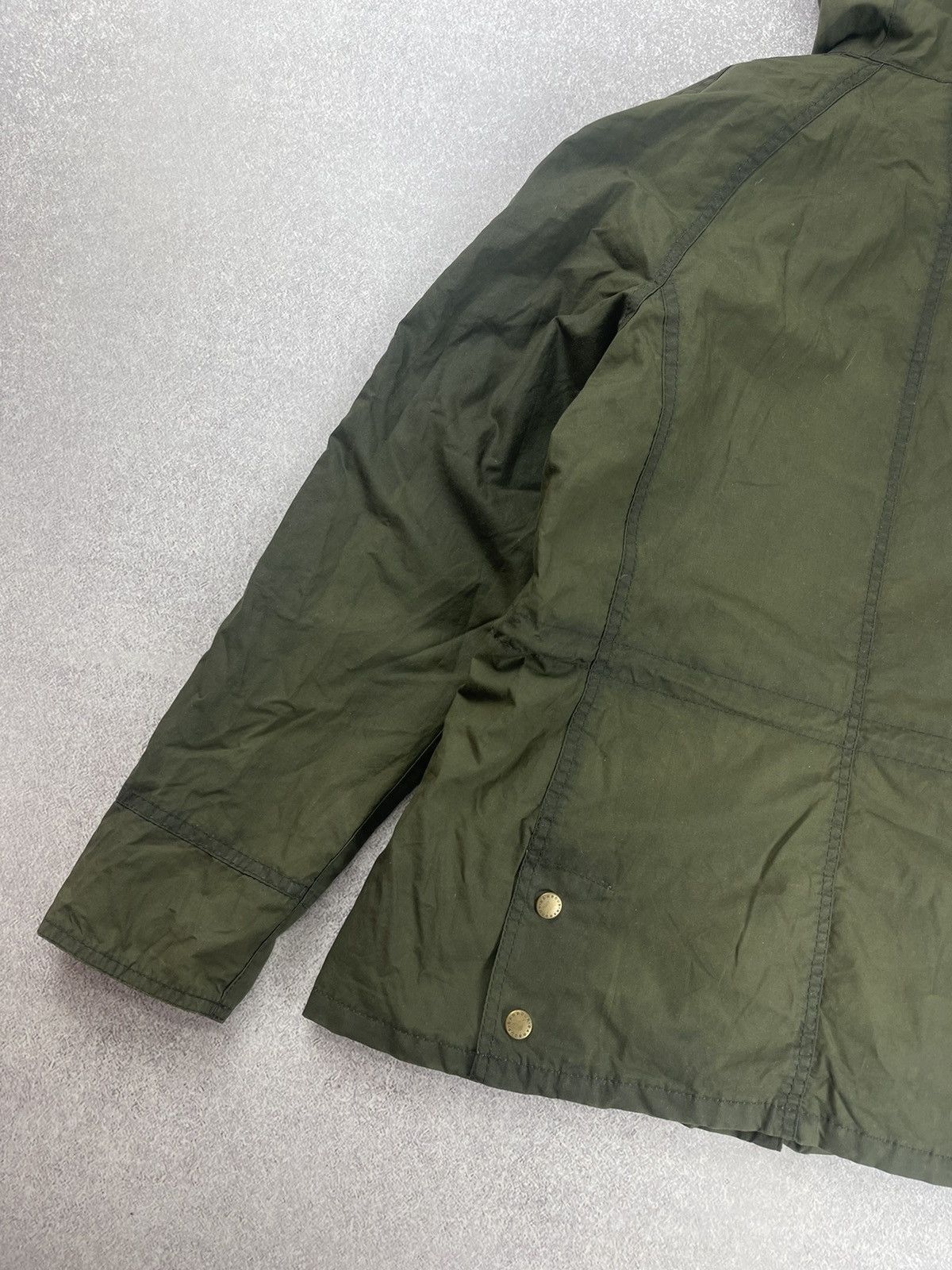 Barbour × Vintage × Wax London Barbour Flyweight Beadnell Wax Parka Jacket Size 10 Size M / US 6-8 / IT 42-44 - 15 Thumbnail
