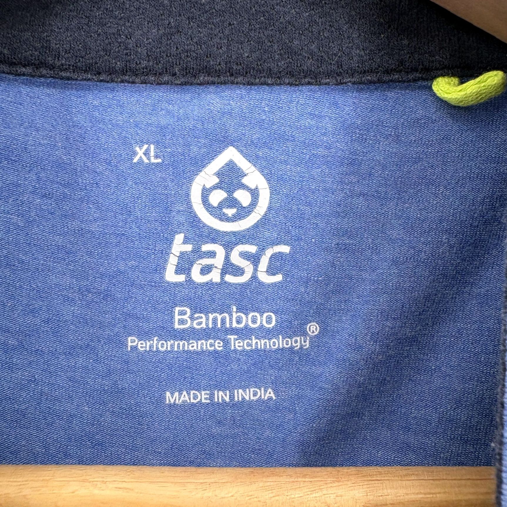 Vintage Tasc Performance Pullover Mens XL Blue Bamboo Quarter Zip Mock Neck Stretch Size US XL / EU 56 / 4 - 3 Thumbnail