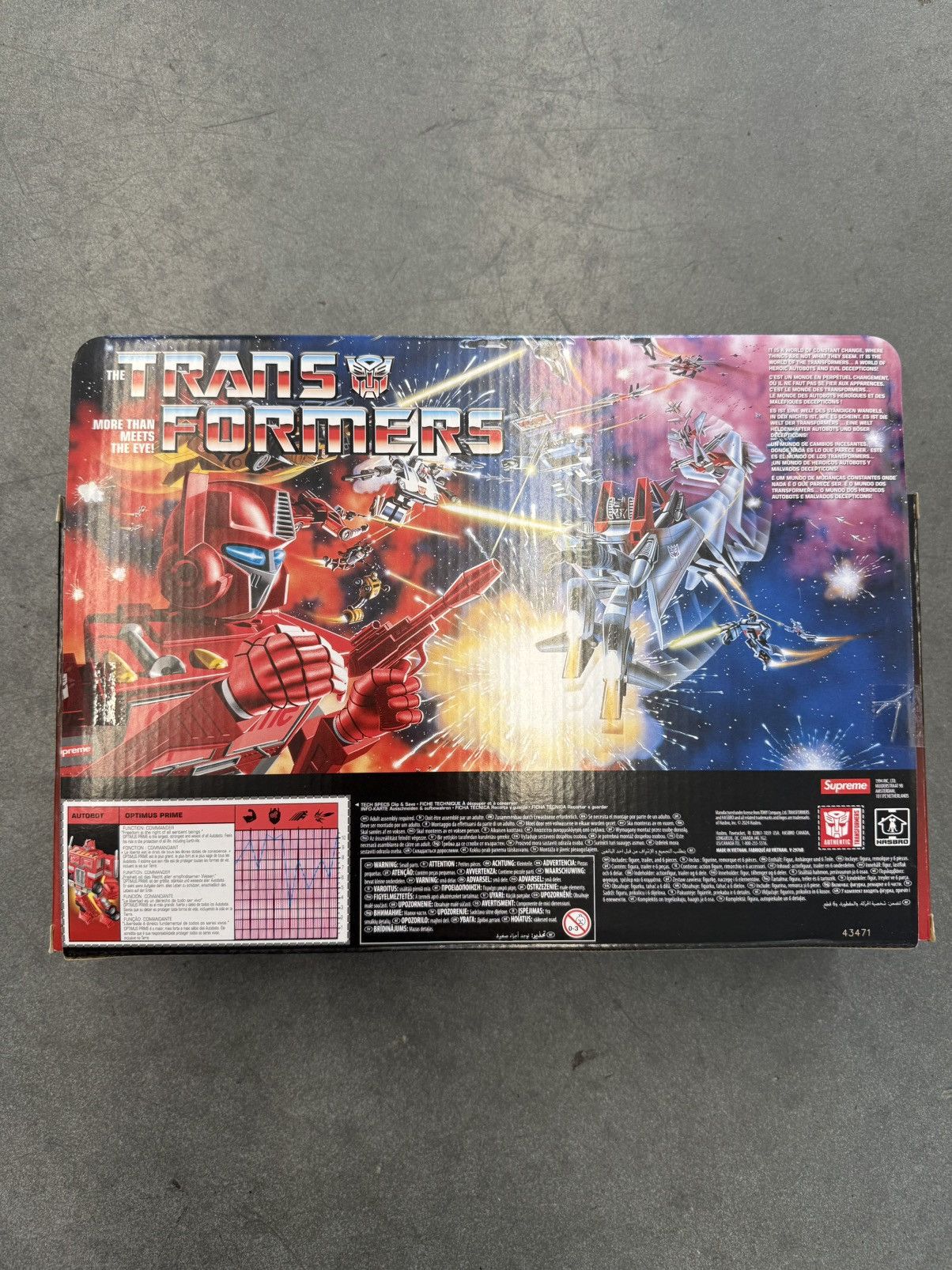 Supreme SS25 Supreme Transformers G1 Optimus Prime Figure Size ONE SIZE - 5 Thumbnail