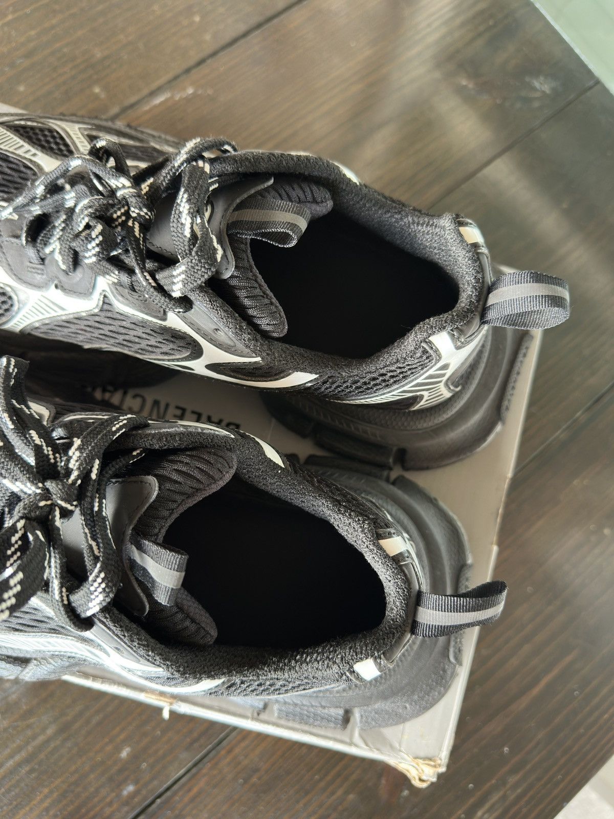 Balenciaga Balenciaga 3XL Sneakers Black Silver Size US 11 / EU 44 - 10 Thumbnail