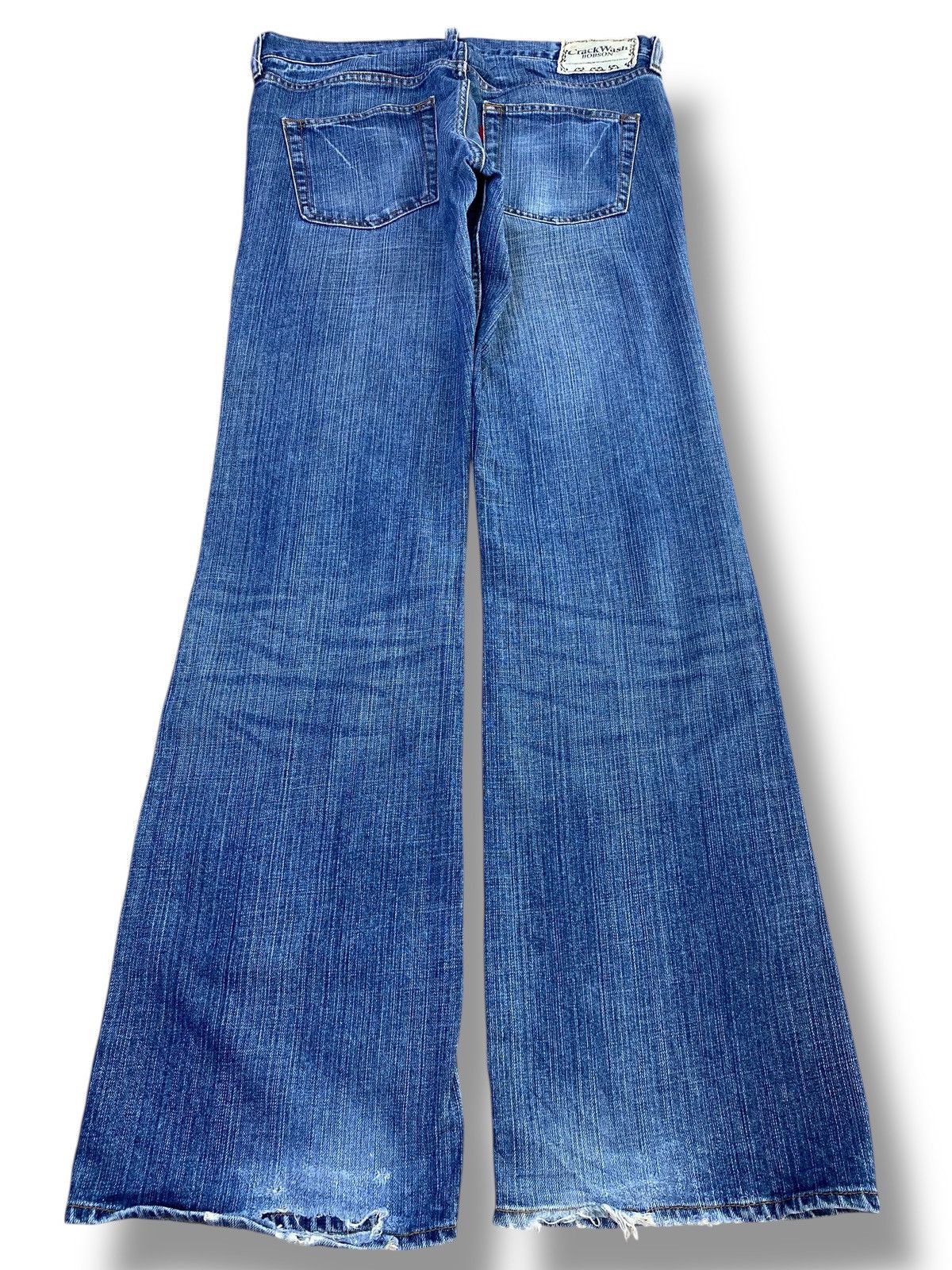 Japanese Brand Japanese Brand Light Blue Wash Whiskered Style Flare Jeans Size US 32 / EU 48 - 3 Thumbnail
