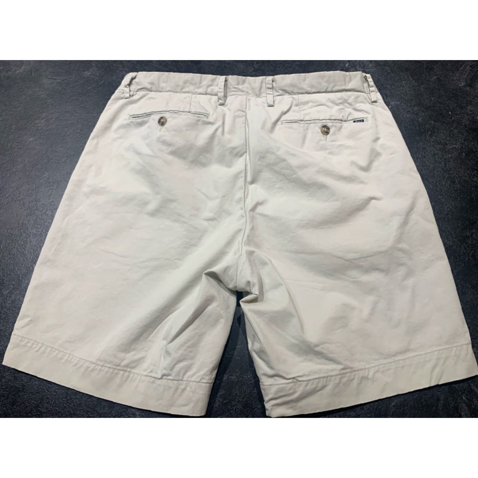 Polo Ralph Lauren VINTAGE Polo Ralph Lauren Men's Shorts Chino Flat Front 9" Inseam Regular Fit Cotton Spandex Beige Size 38 Size US M / EU 48-50 / 2 - 3 Thumbnail