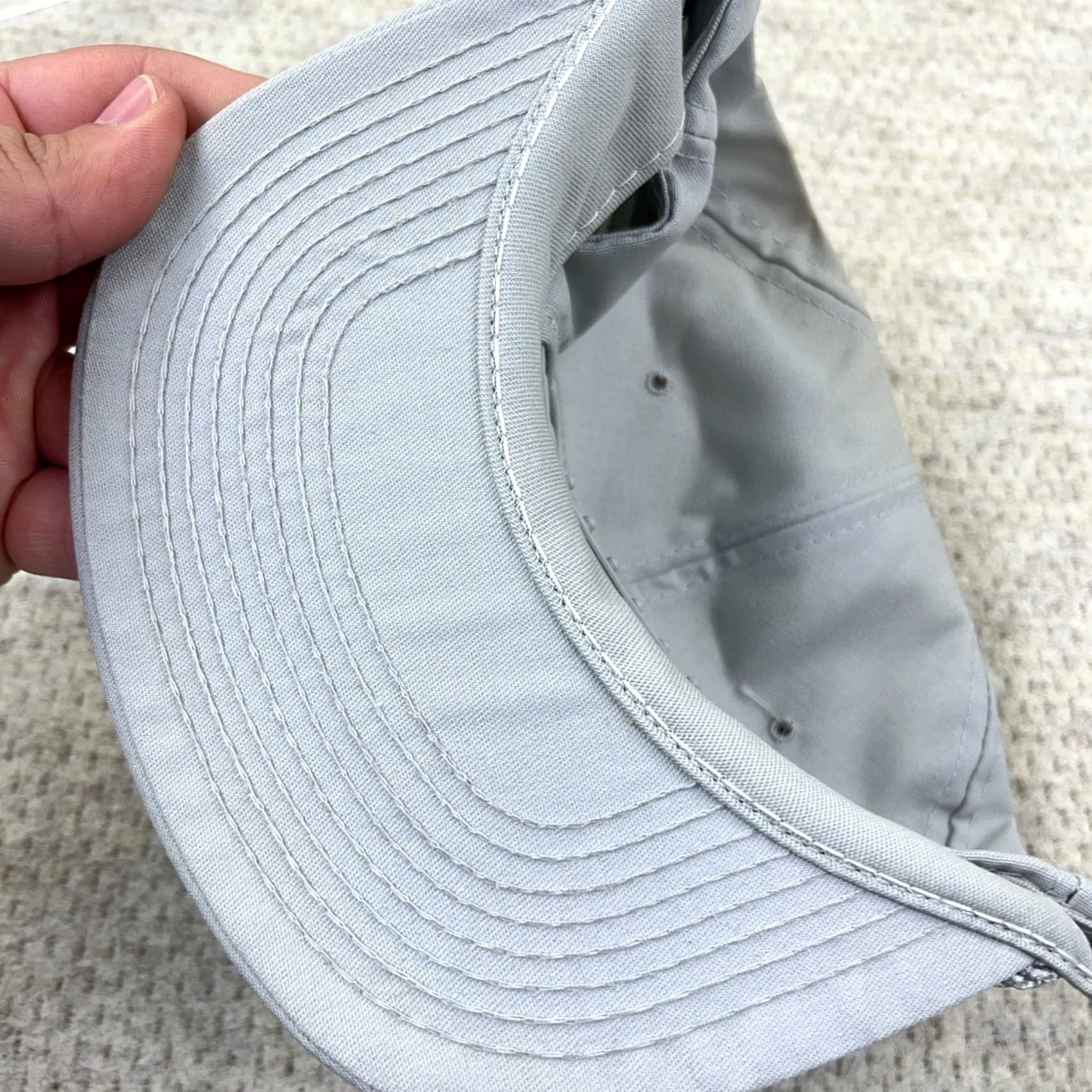Roper VINTAGE Carolac Trucker Hat Cap Snapback Rope 80s 90s Farm Dairy HH Made In USA Gray Adjustable Mens Size ONE SIZE - 5 Thumbnail
