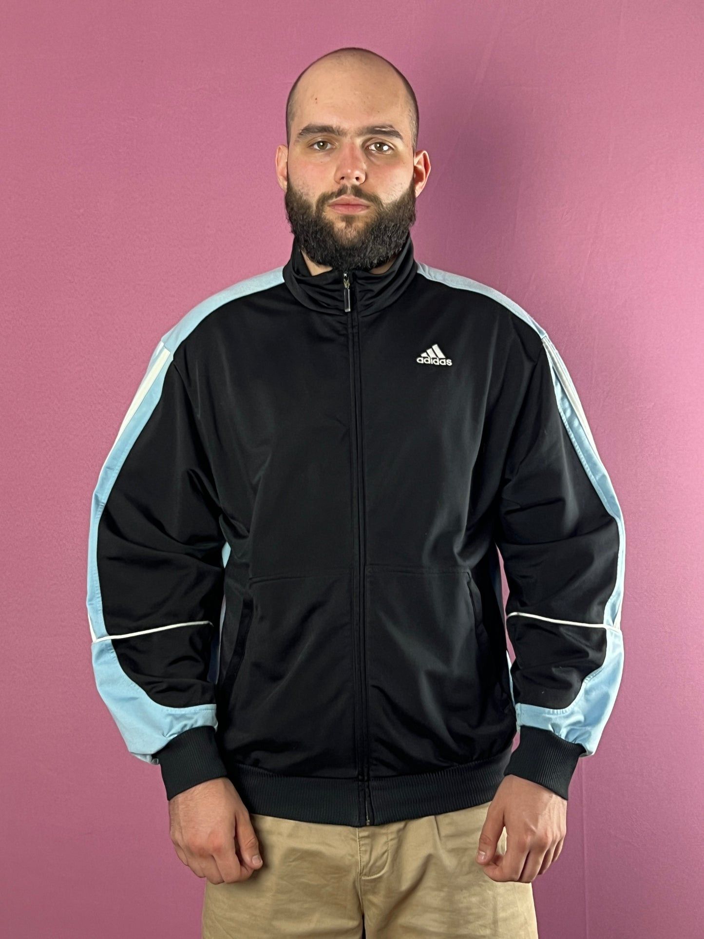 Adidas × Vintage 90s Adidas Vintage Men's Track Jacket - L Size US L / EU 52-54 / 3 - 2 Thumbnail