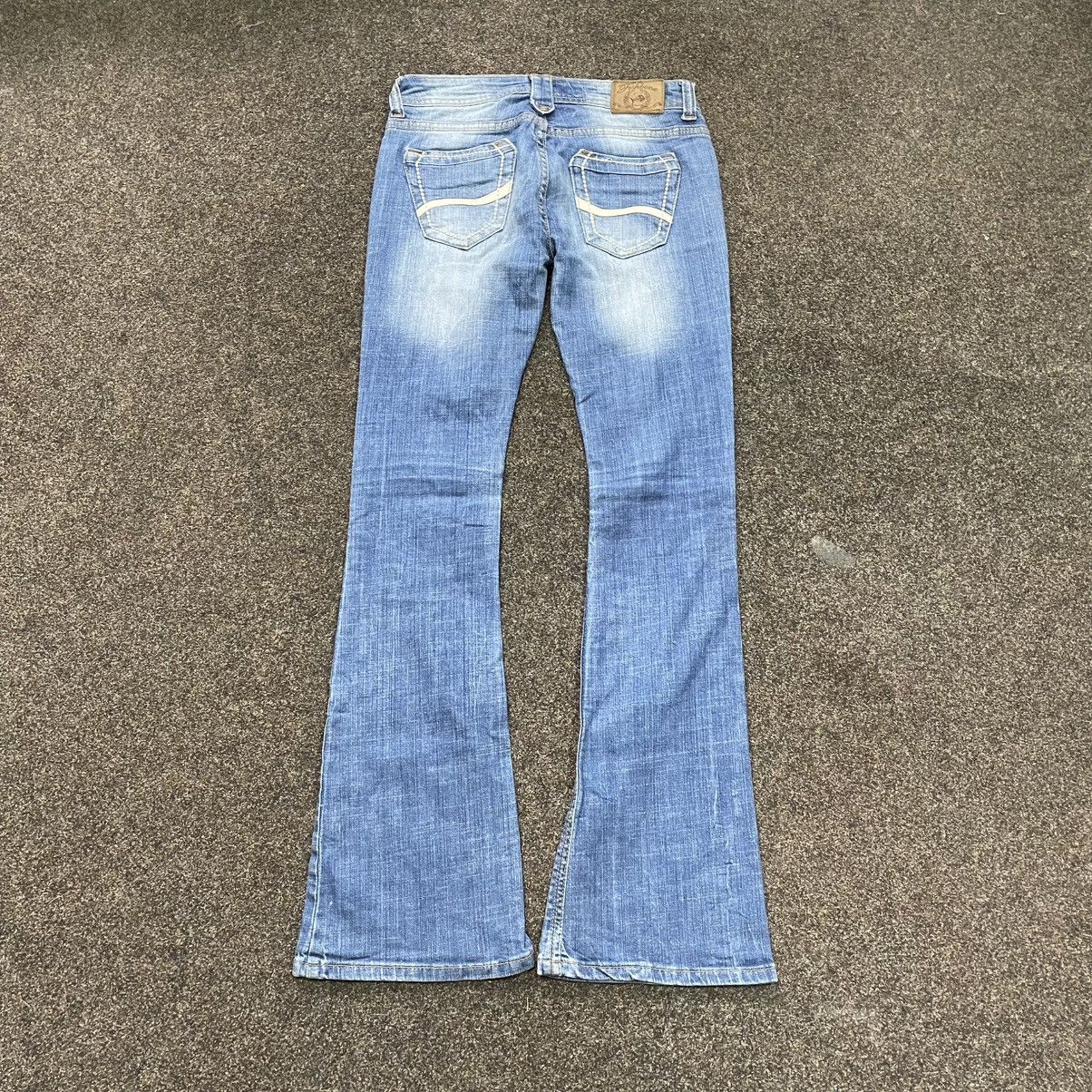 Vintage Y2K Vintage Flared Bootcut Jeans Sun Faded Skate Baggy Logo Size 32" / US 10 / IT 46 - 3 Thumbnail
