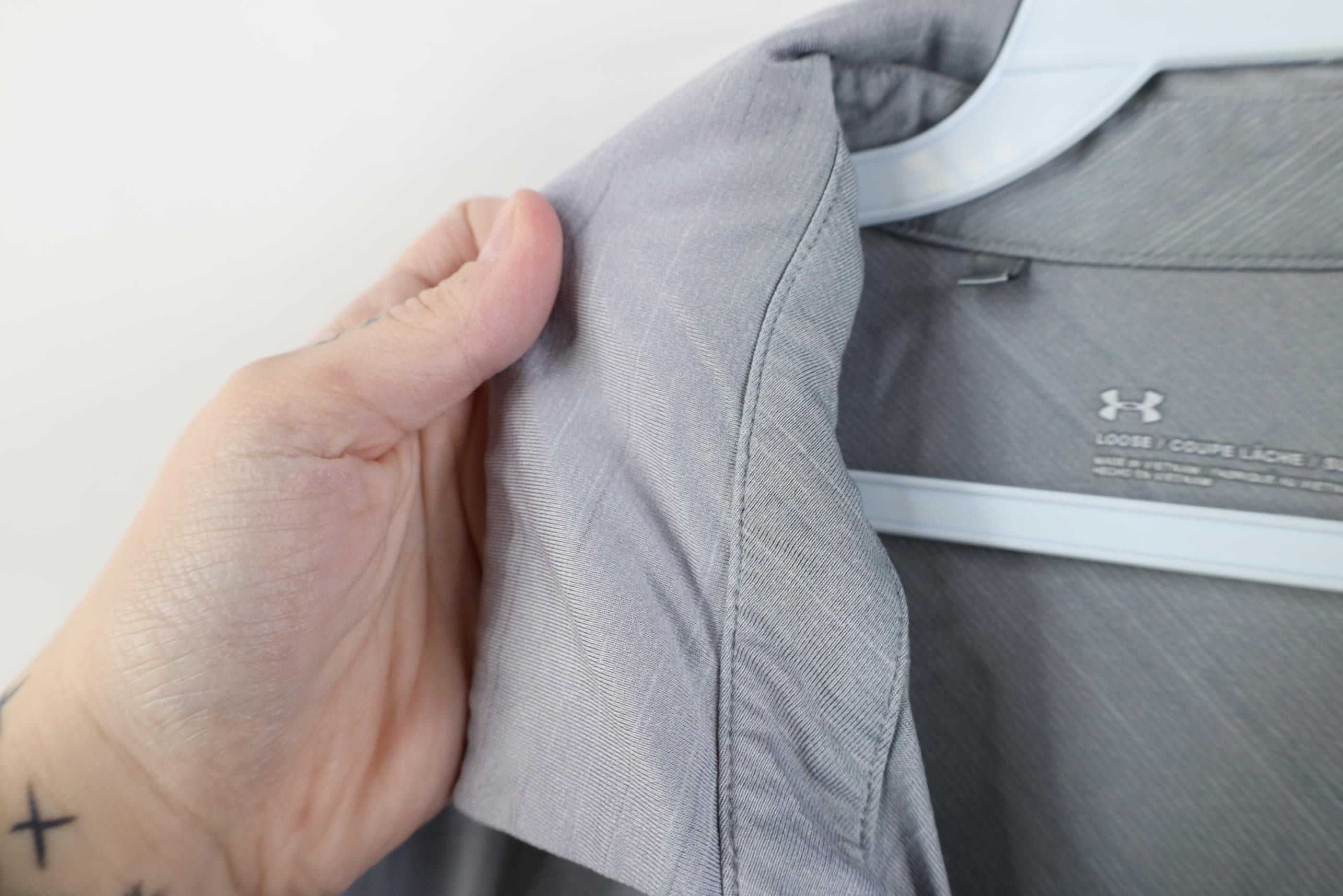Under Armour Under Armour Chambray Tech Knit Performance Golf Polo Shirt Size US XL / EU 56 / 4 - 7 Thumbnail