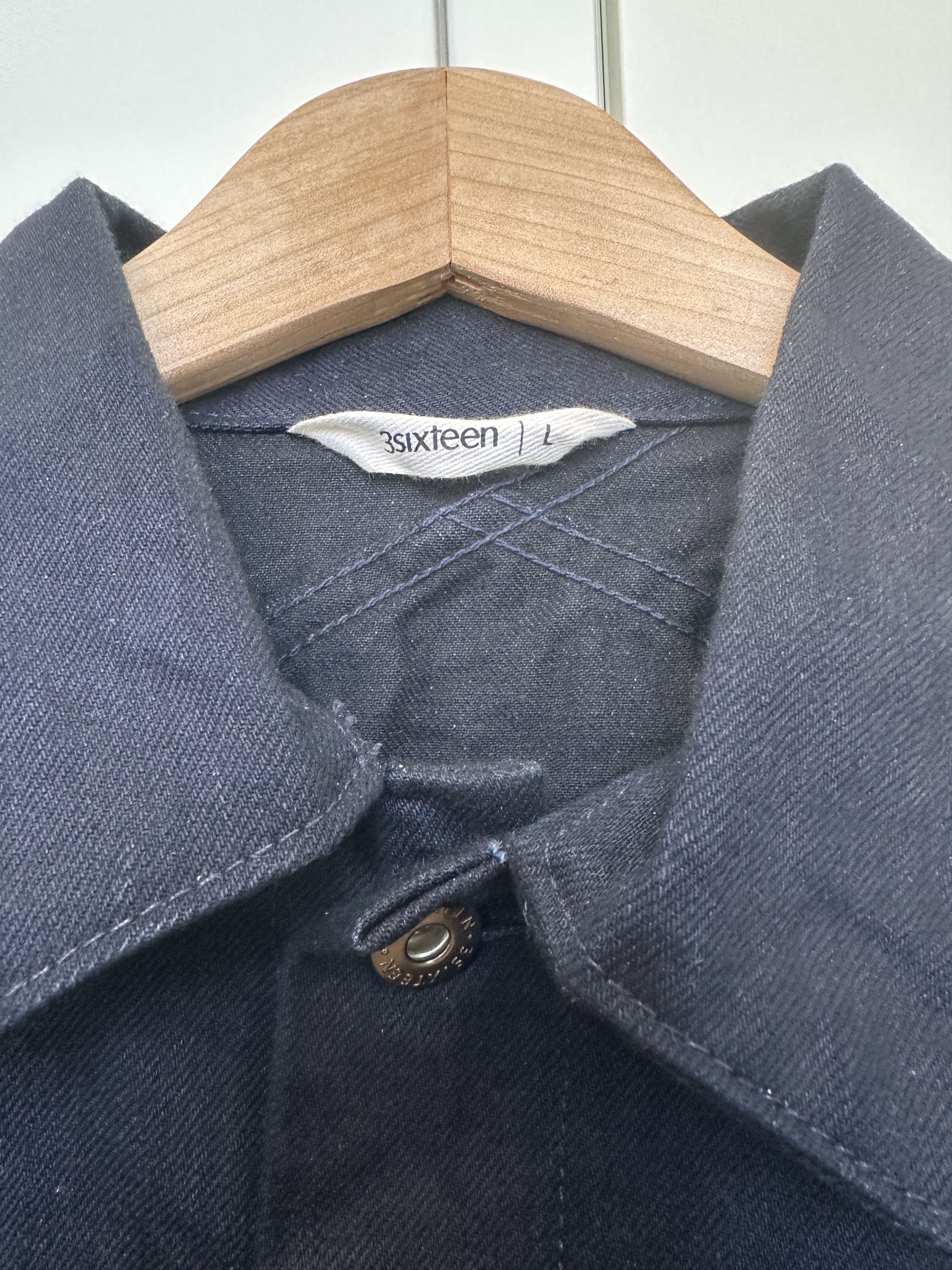 3sixteen 3sixteen Type 3s Denim Jacket – Shadow Selvedge – Size L Size US L / EU 52-54 / 3 - 3 Thumbnail
