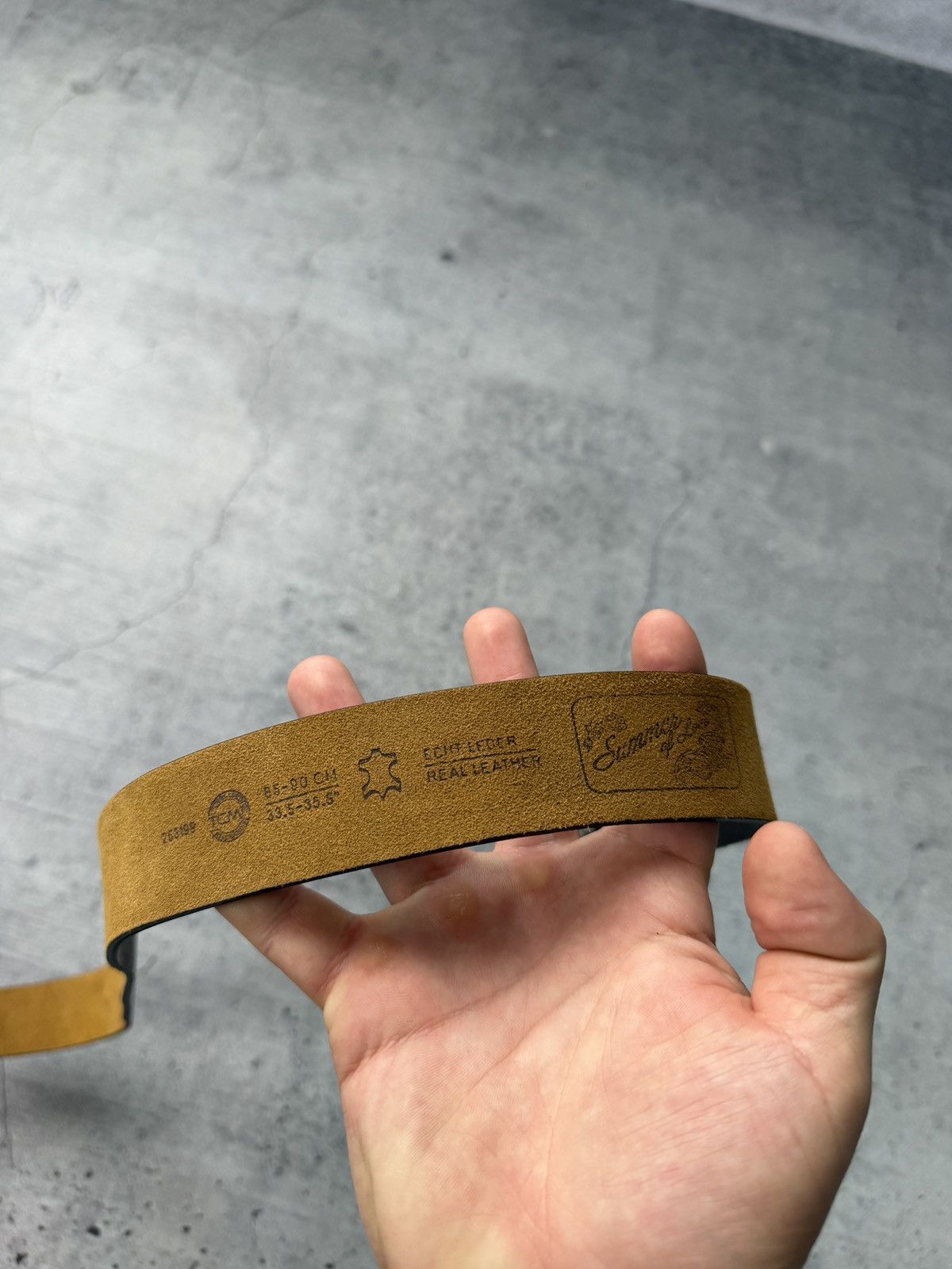 Japanese Brand 00ʼS NUMBER NINE STYLE JAPAN LEATHER Y2K BELT ARCHIVE BROWN Size ONE SIZE - 6 Thumbnail