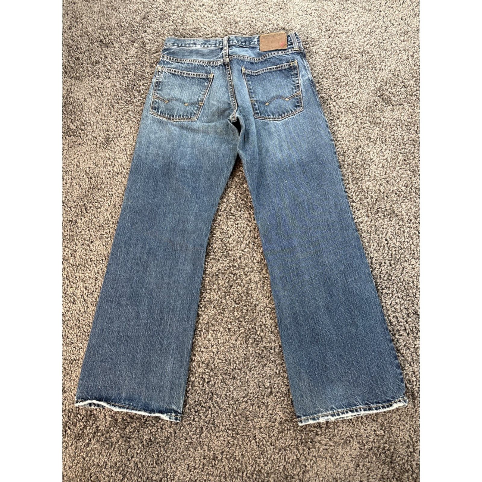 American Eagle Outfitters VINTAGE American Eagle Outfitters Jeans Men's 32x34 Bootcut Distressed Blue Denim Boots Zip Fly Regular 34 Inseam Mens Size US 32 / EU 48 - 6 Thumbnail