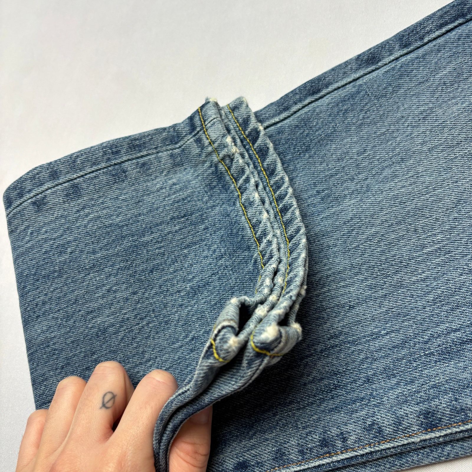 Sid Mashburn $175 Sid Mashburn Slim Straight Jeans 32x30 Made in USA Size US 32 / EU 48 - 11 Thumbnail