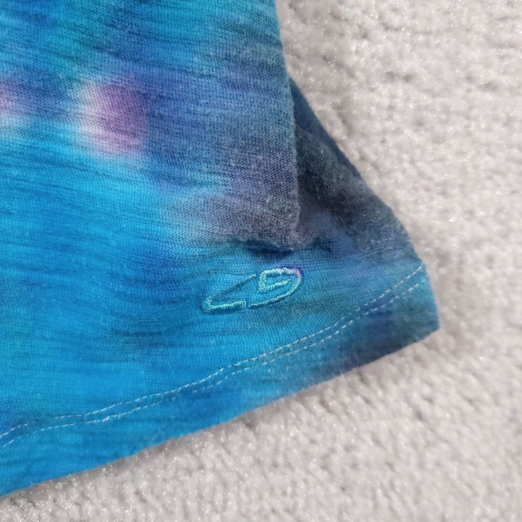 Champion VINTAGE Champion Tie Dye Muscle Tank Top Shirt Women's M Blue Scoop Neck V Back Shirt Size M / US 6-8 / IT 42-44 - 4 Thumbnail